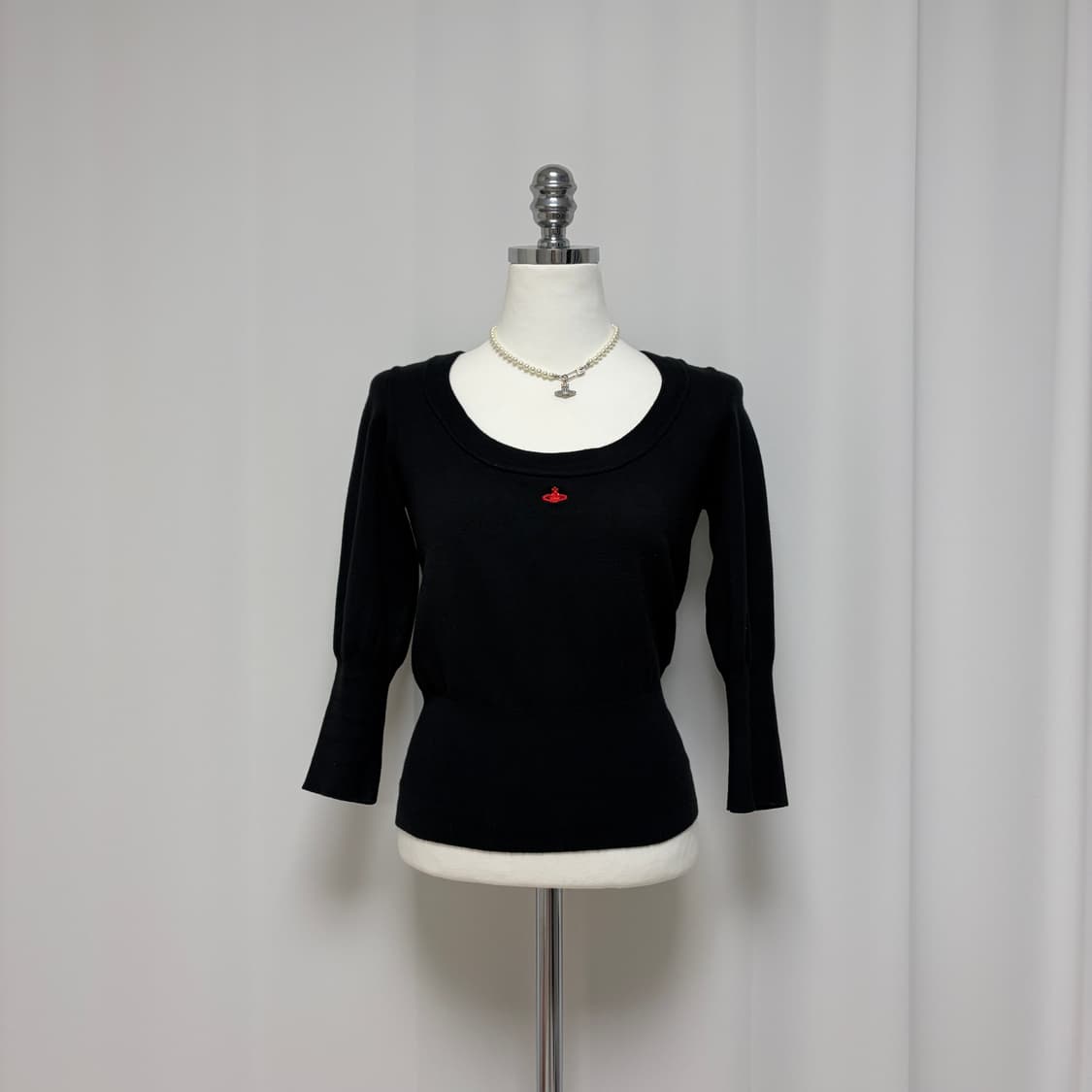 비비안웨스트우드 유넥 7부 니트 상품이미지1