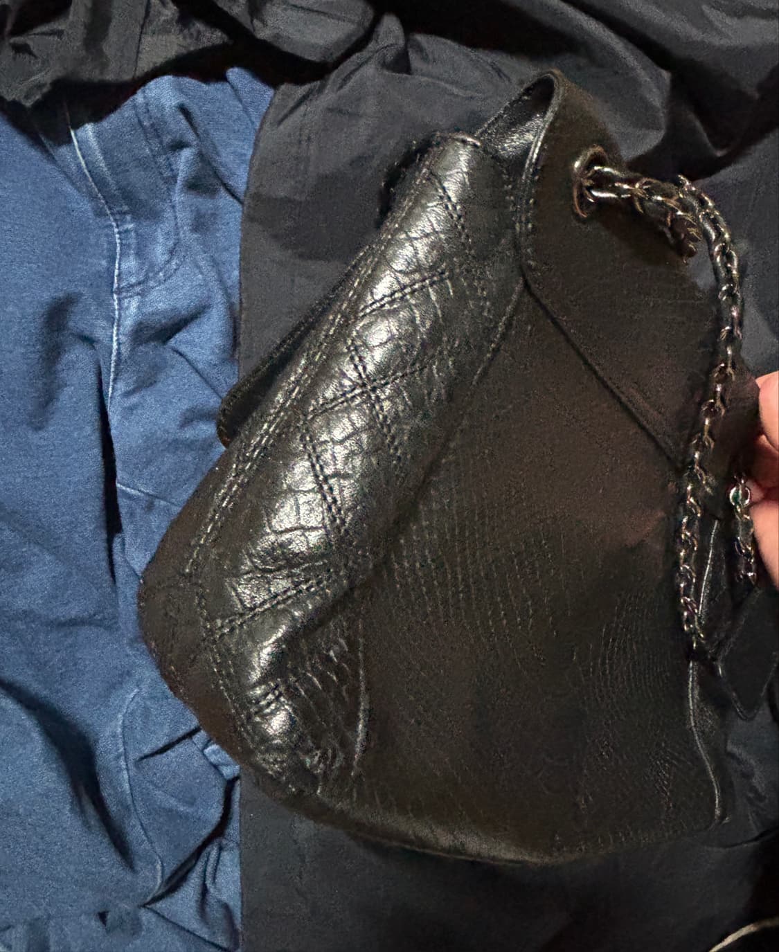 vintage daks leather black shoulder bag 상품이미지8