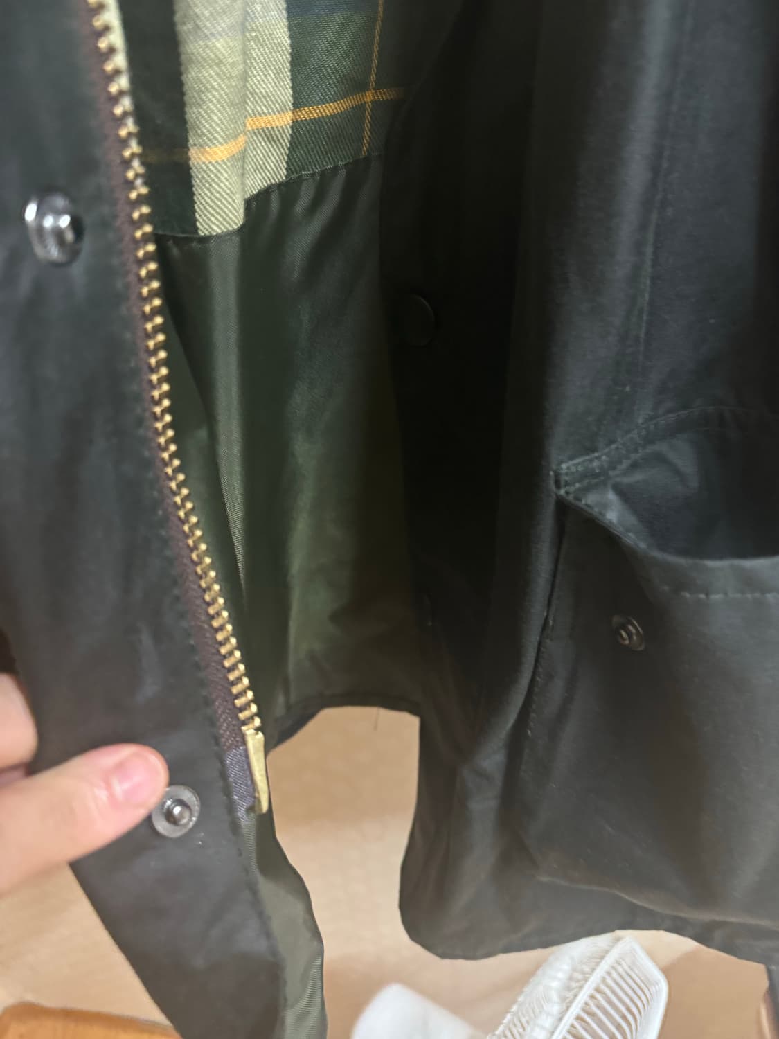 바버 비데일 왁스 자켓 세이지 uk42 상품이미지9