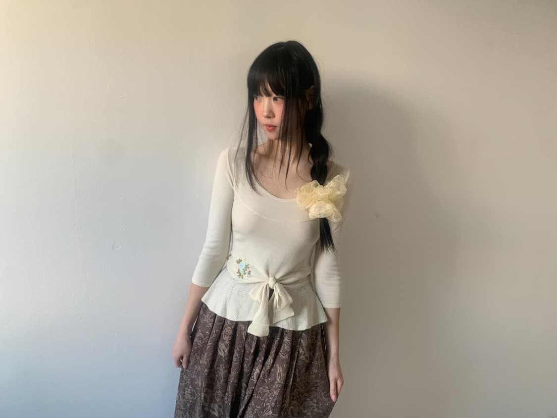 Flower pattern skirt 상품이미지4