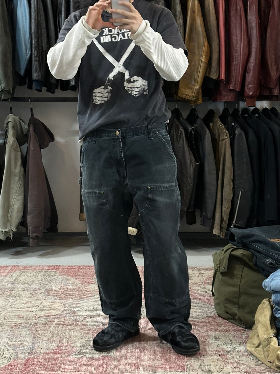 OG 칼하트 B136 더블니 팬츠 칼하트 썩블니 상품이미지2