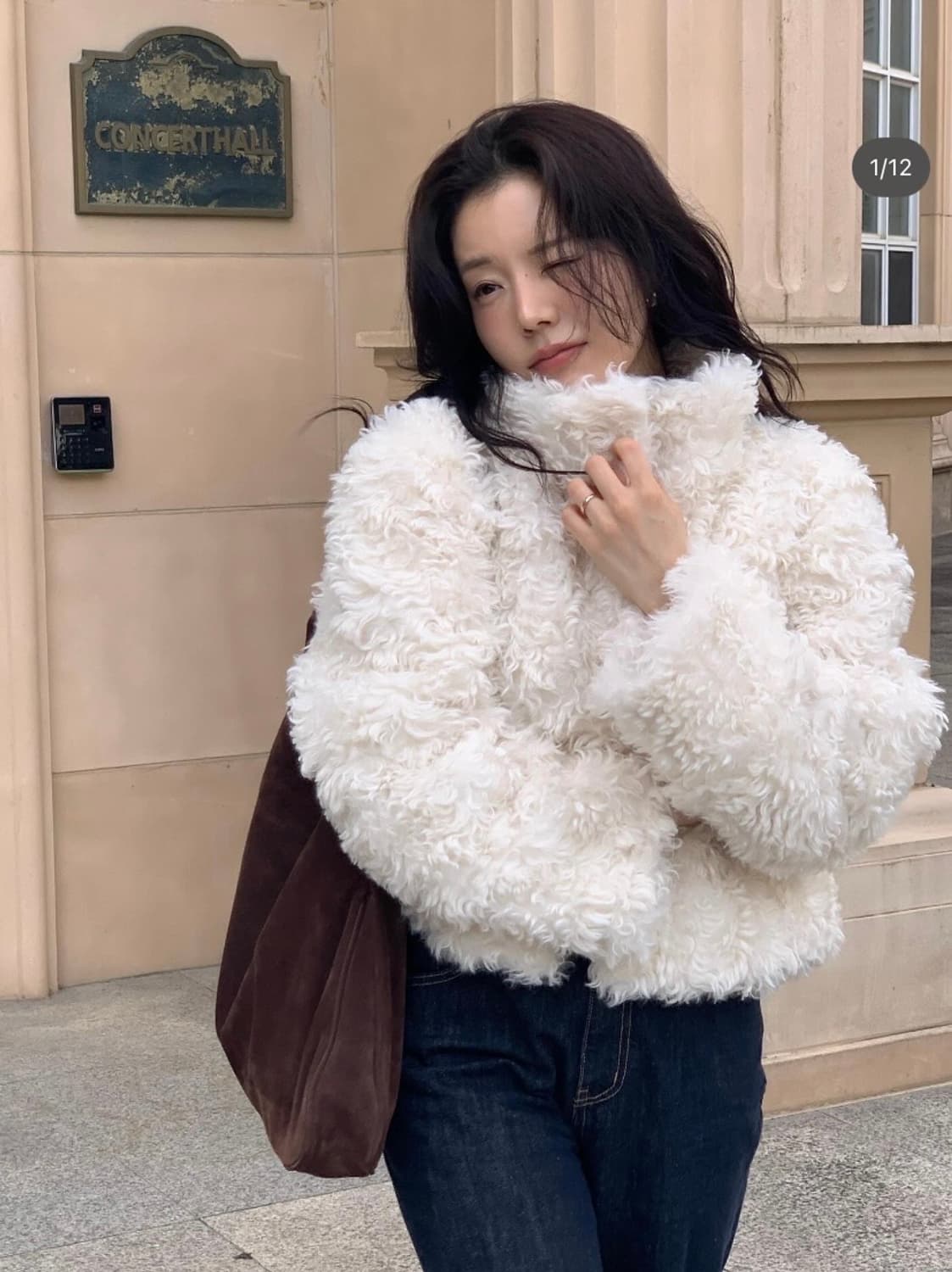 리엘 포포 퍼자켓 아이보리 상품이미지9