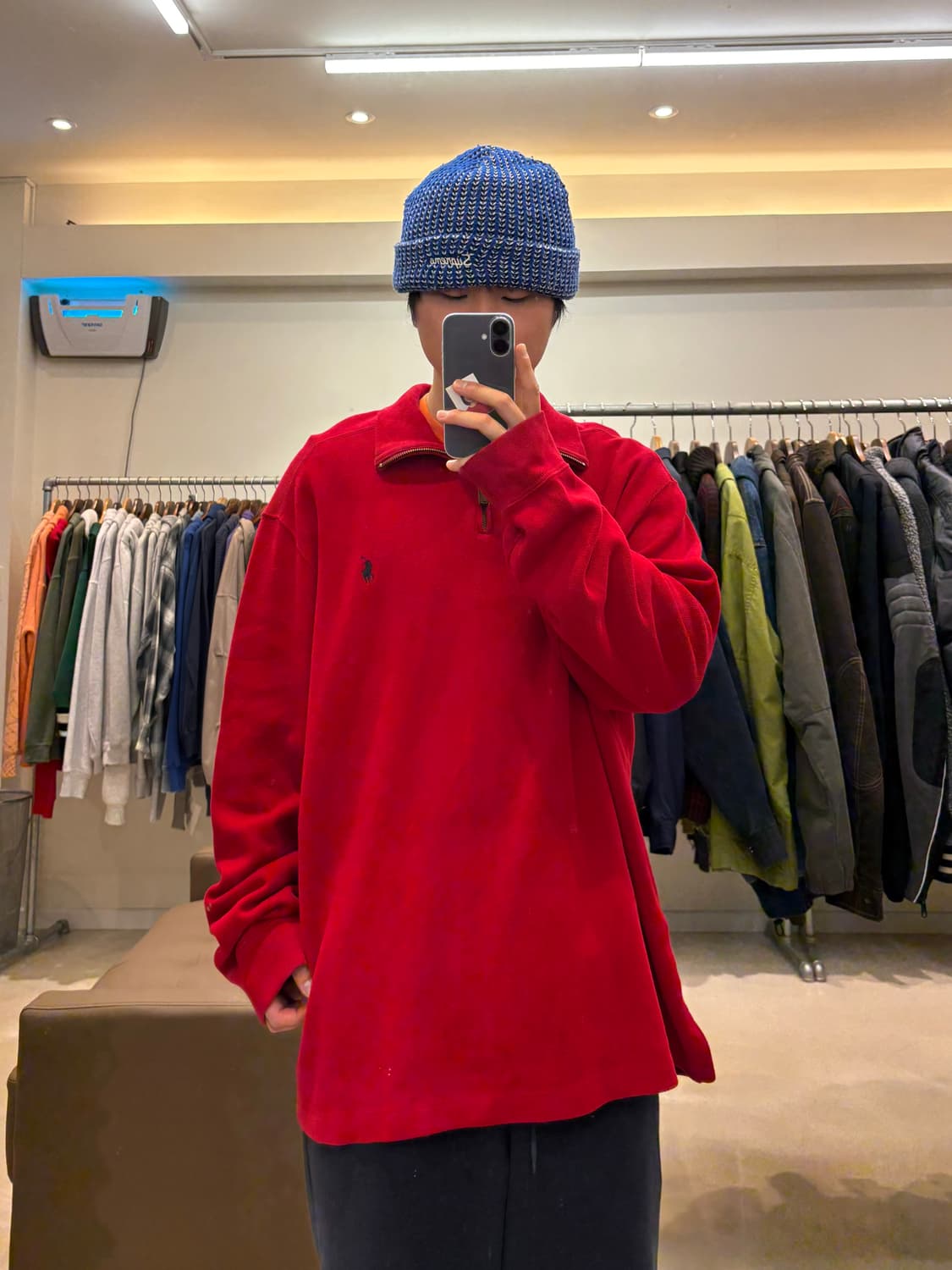 폴로 랄프로렌 하프 집업 상품이미지8