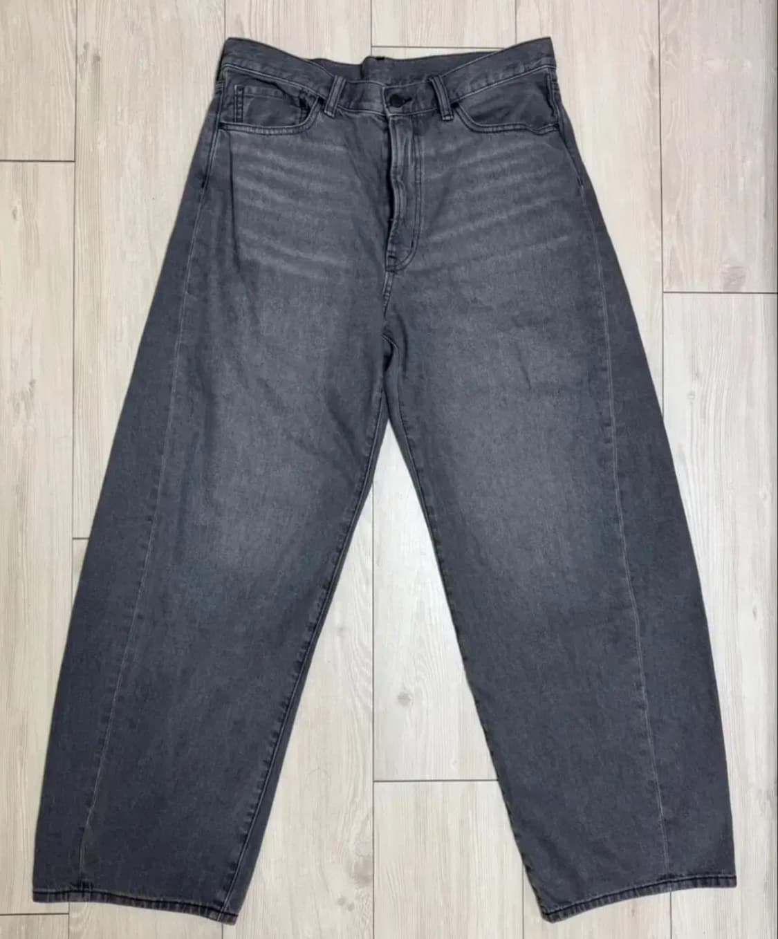 GU 흑청 벌룬핏 데님팬츠 상품이미지3