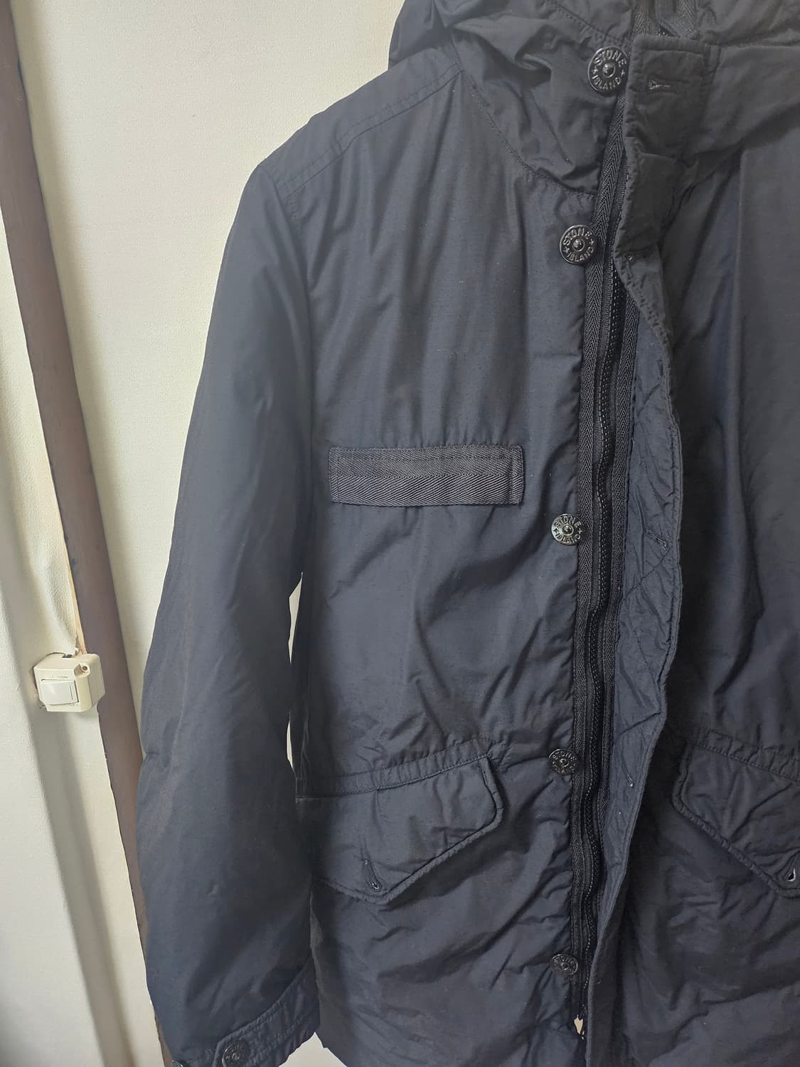 스톤아일랜드 나슬란 롱패딩 블랙 상품이미지2