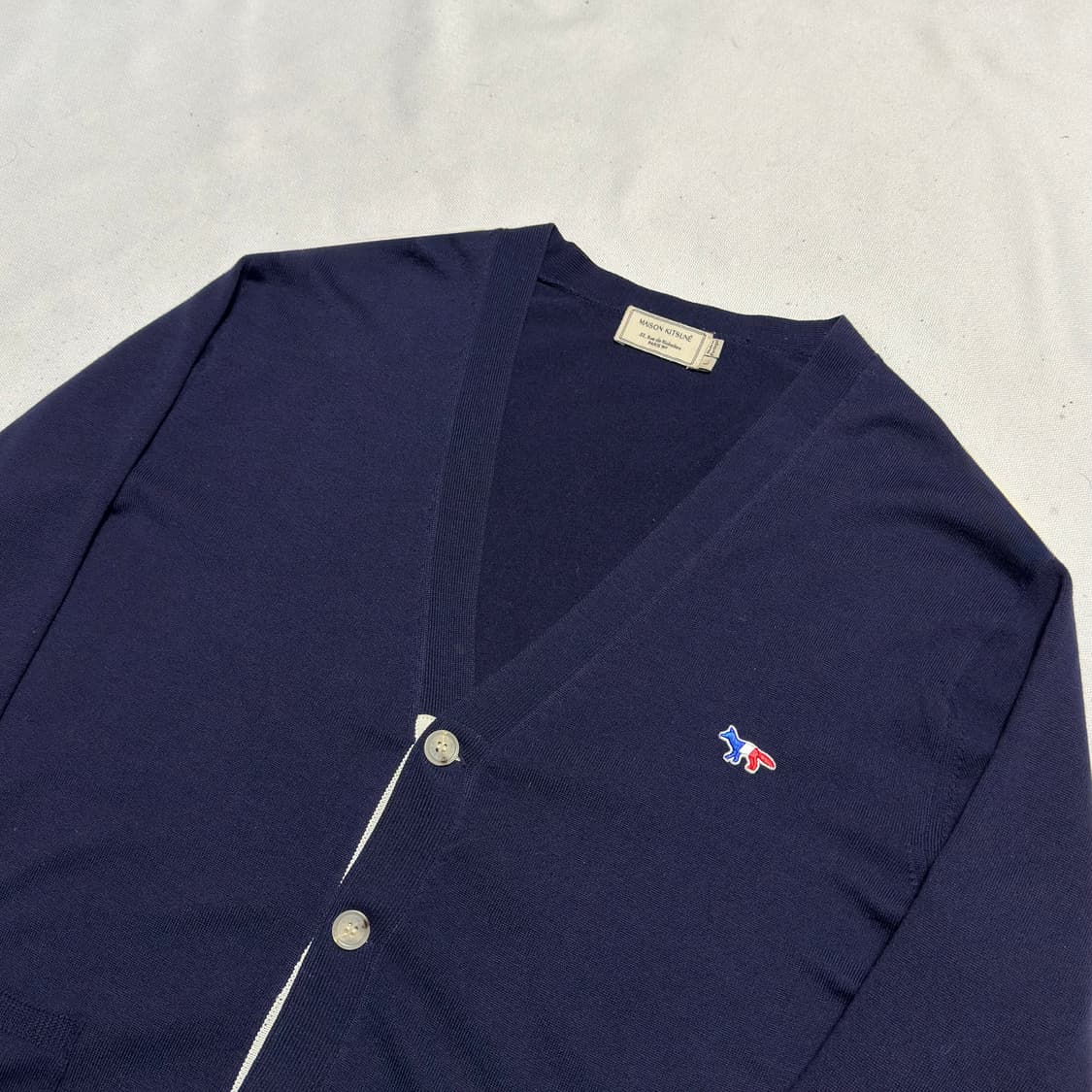 L 메종키츠네 프랑스 여우로고 가디건  상품이미지1