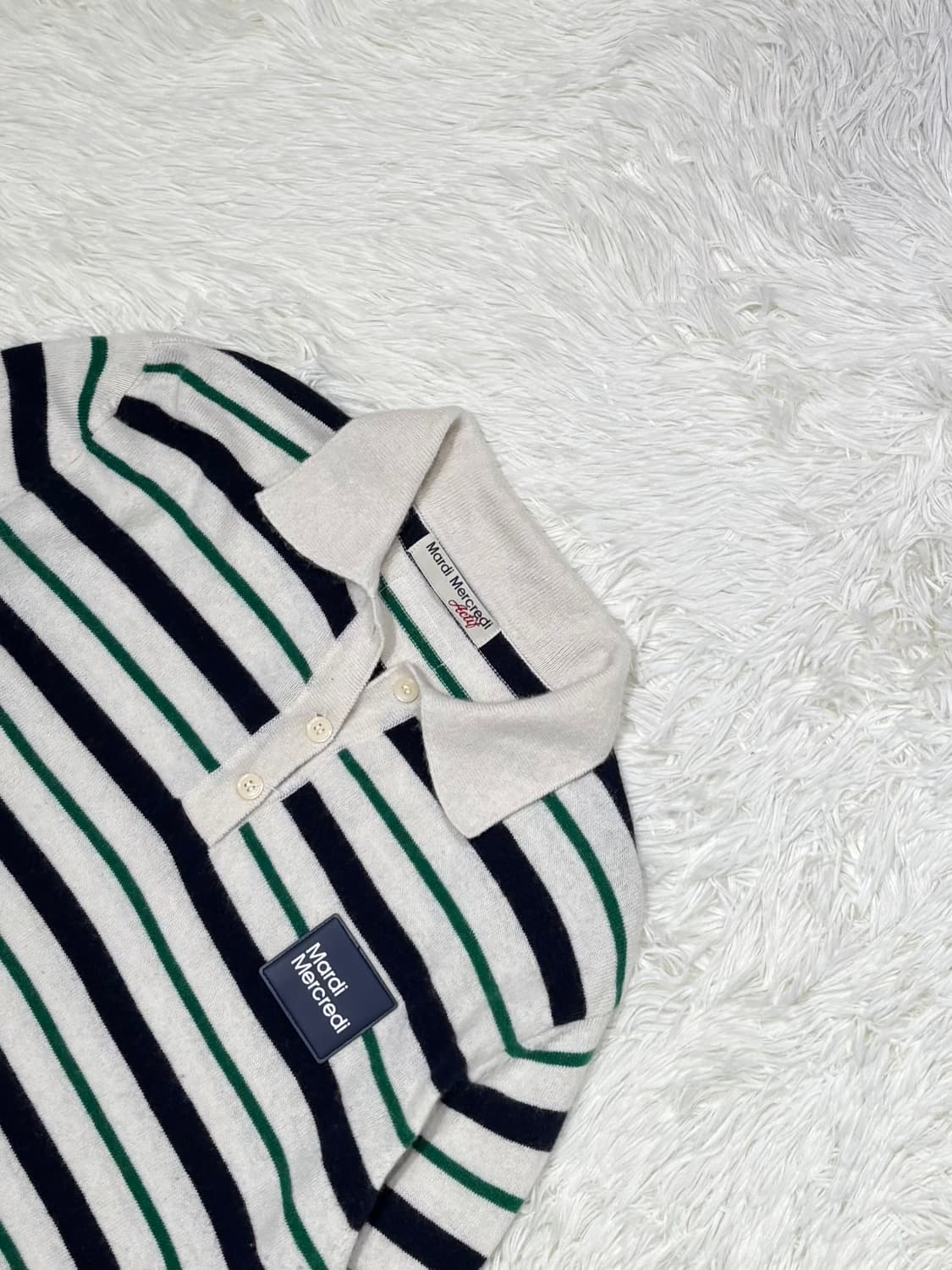 마르디 스트라이프 카라 니트 상품이미지4