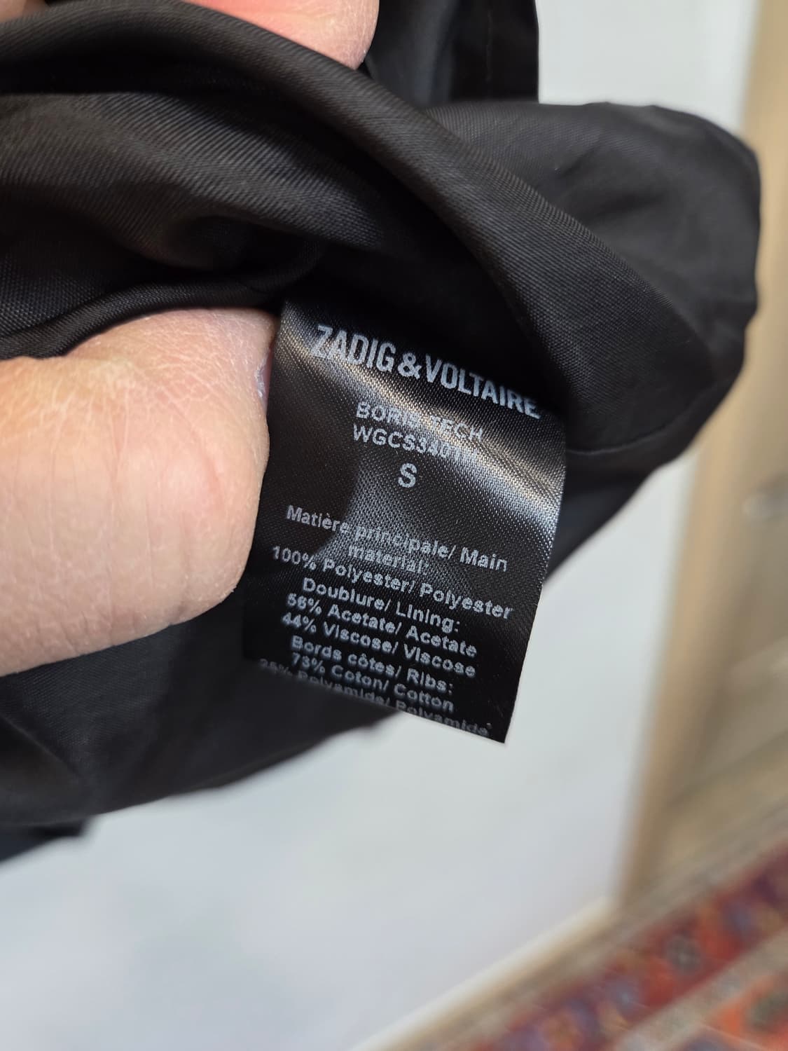 쟈딕앤볼테르 방풍 투웨이 블루종자켓 s 상품이미지4