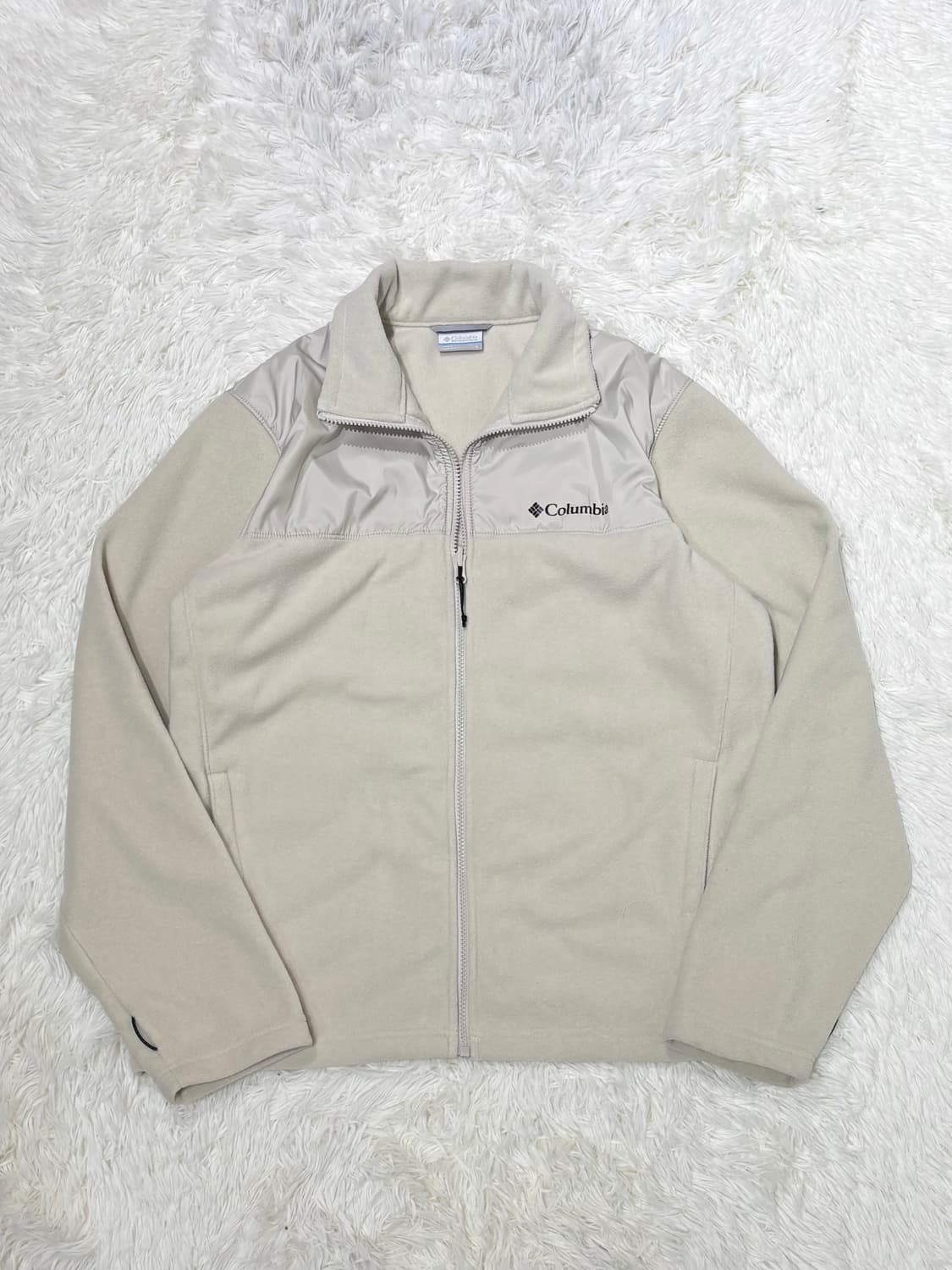 콜롬비아 크림 후리스 집업 상품이미지5