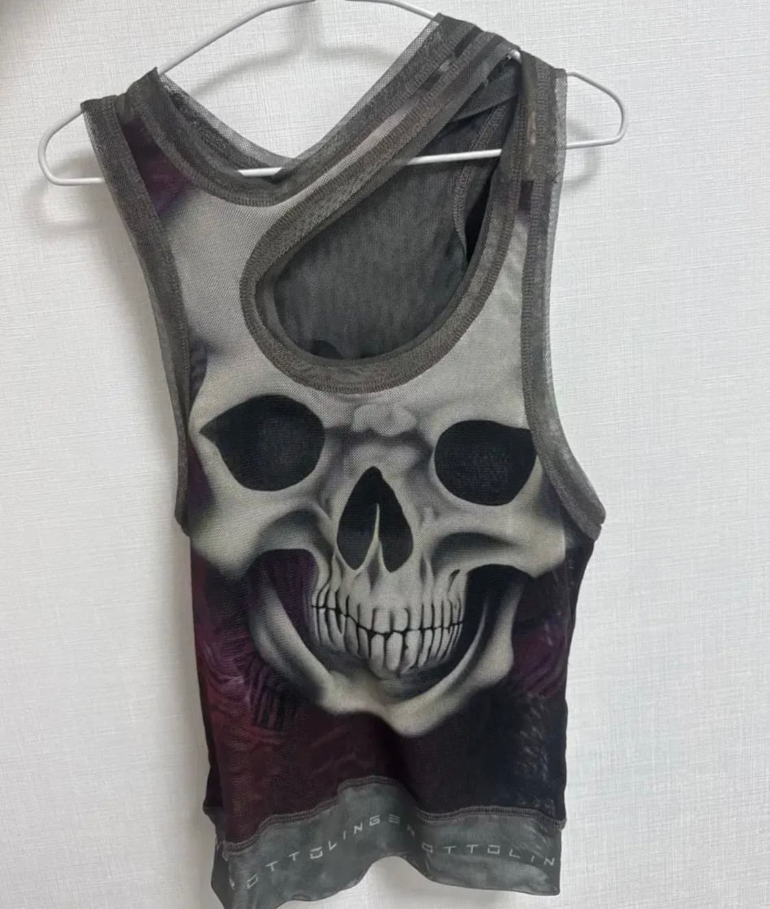 오토링거 ottolinger skull 슬리브리스 나시 상품이미지3