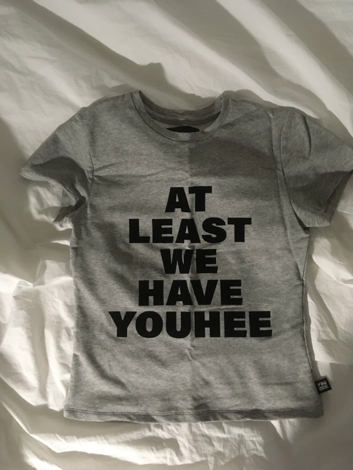 유희 LETTERING T-SHIRT GRAY 상품이미지2