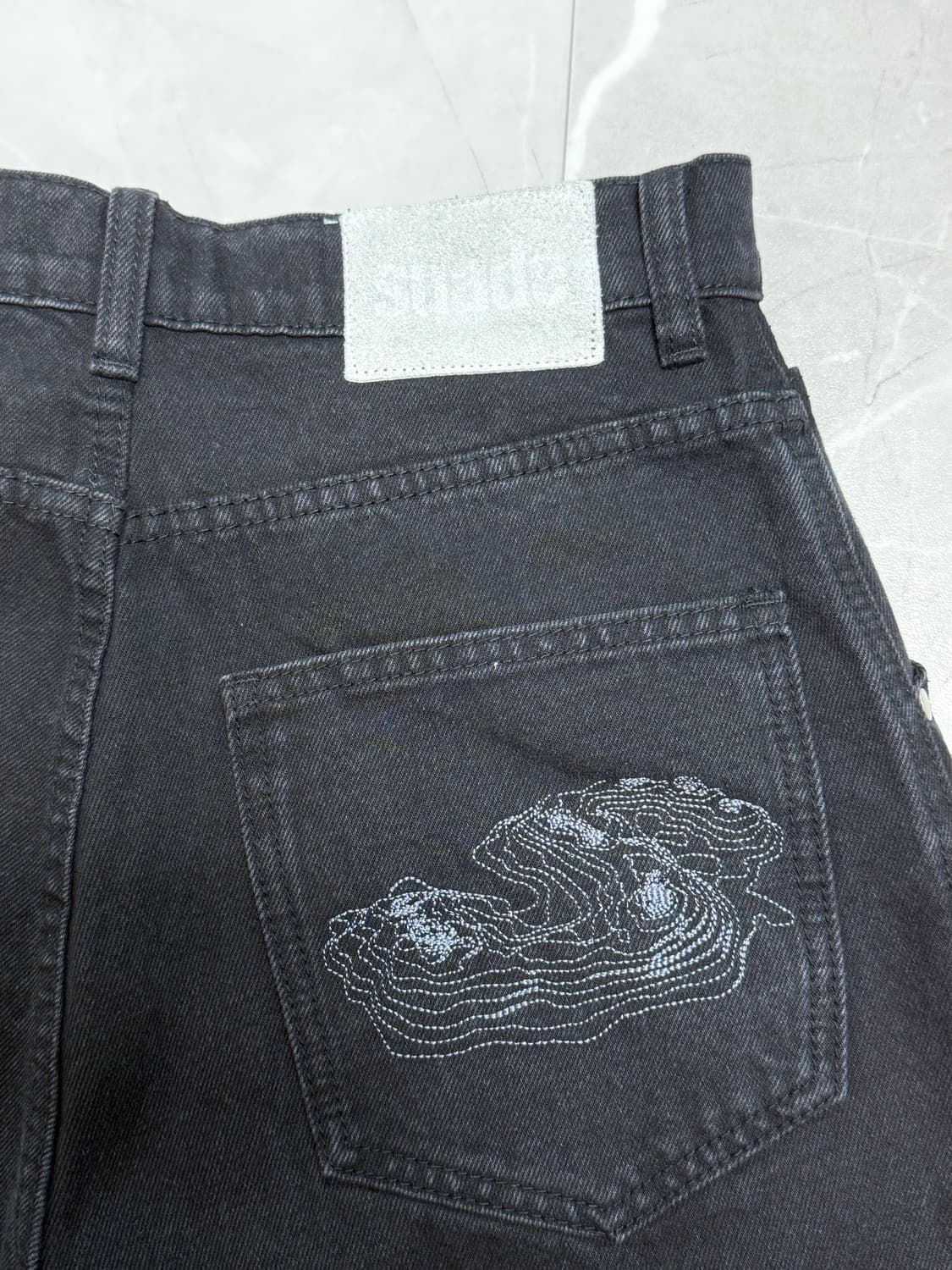 스웨이드 contour pocket denim black 상품이미지4