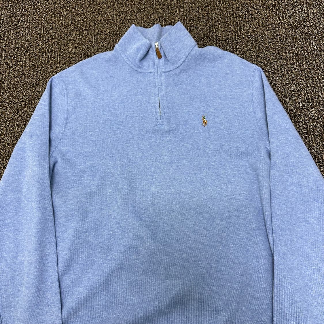 POLO 폴로 랄프로렌 반집업 니트 블루 M 상품이미지2