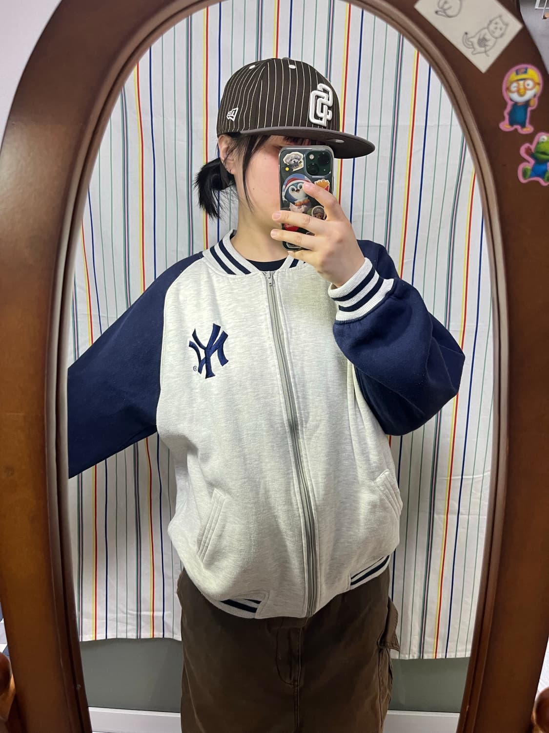 MLB 뉴욕 양키스 스웨트 바시티 자켓 상품이미지5