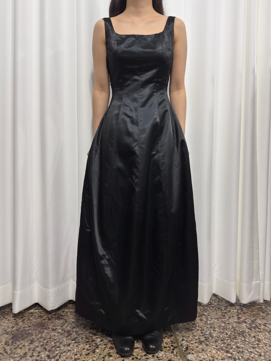 aimer satin dress 상품이미지1