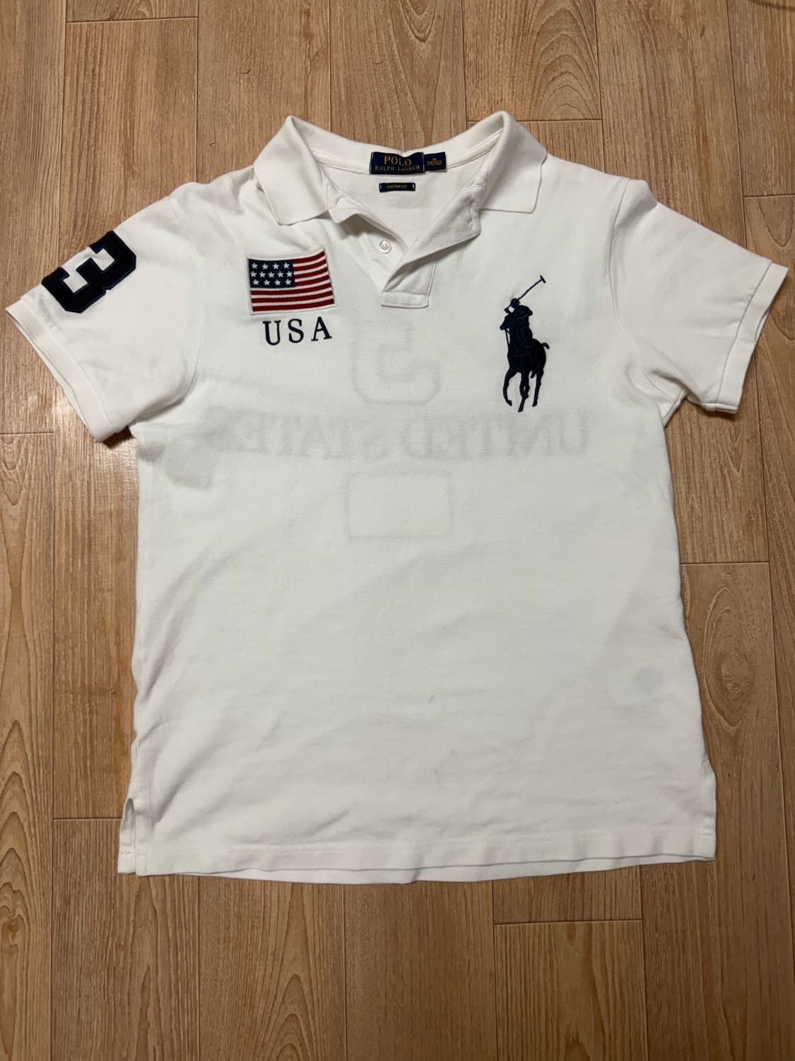 폴로 빅포니 성조기 usa 반팔 카라티 M 상품이미지1
