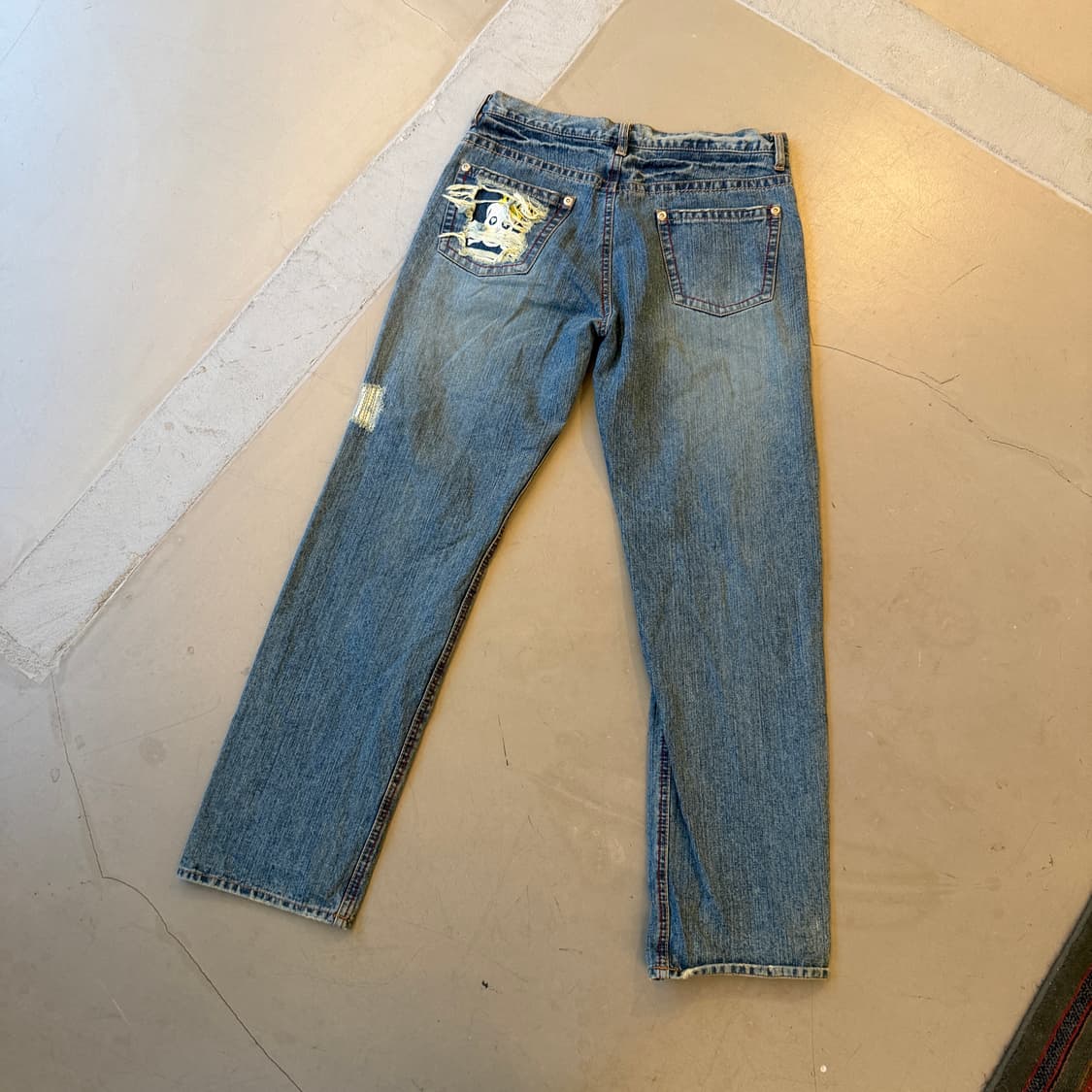 jpn 크라운 스컬 데님 팬츠 상품이미지4