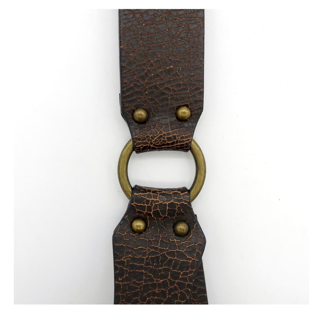 BENETTON 빈티지 베네통 아티잔 가공 레더 레이어링 벨트 상품이미지7