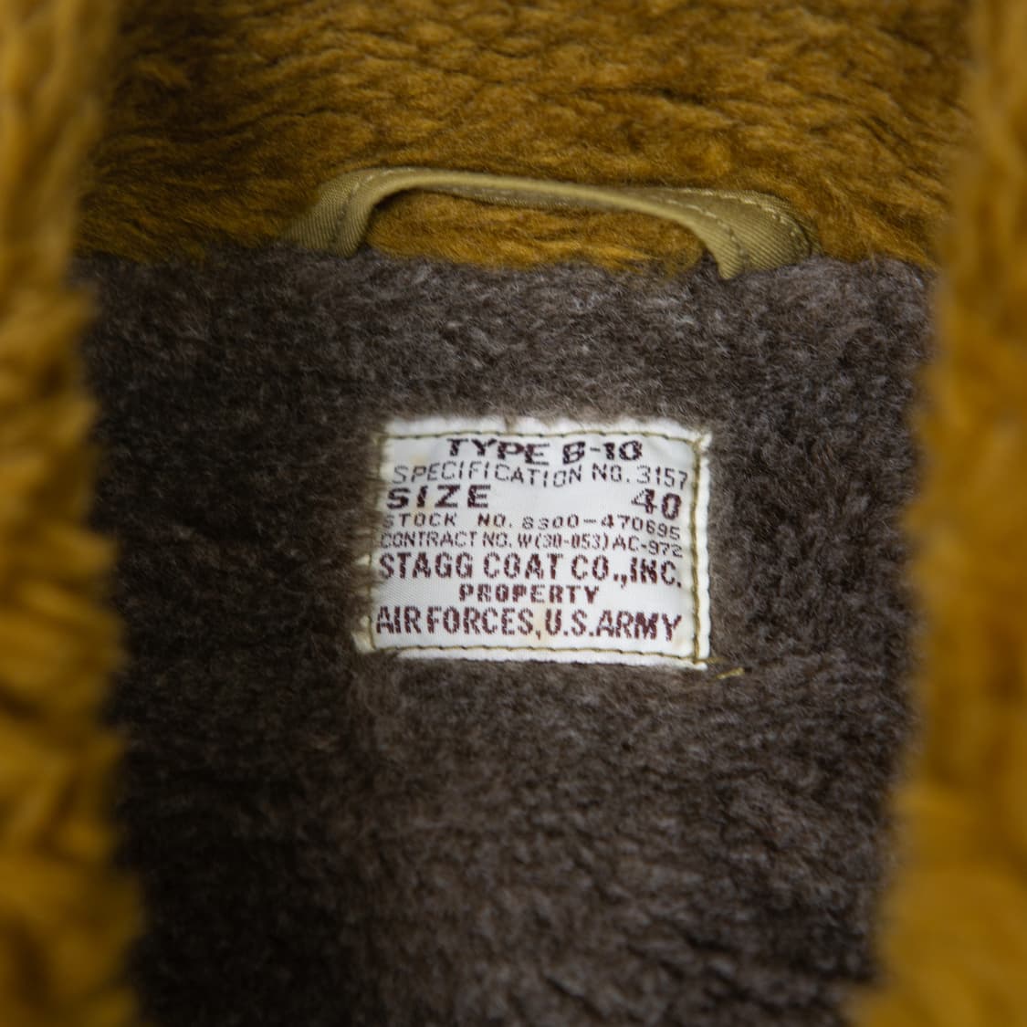 Stagg Coat.co B-10 플라이트 봄버 자켓 상품이미지3