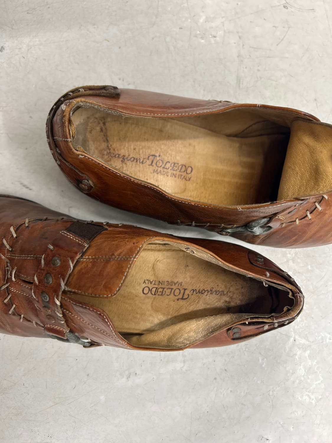 빈티지 체인 스트랩 옥스포드 구두 상품이미지5