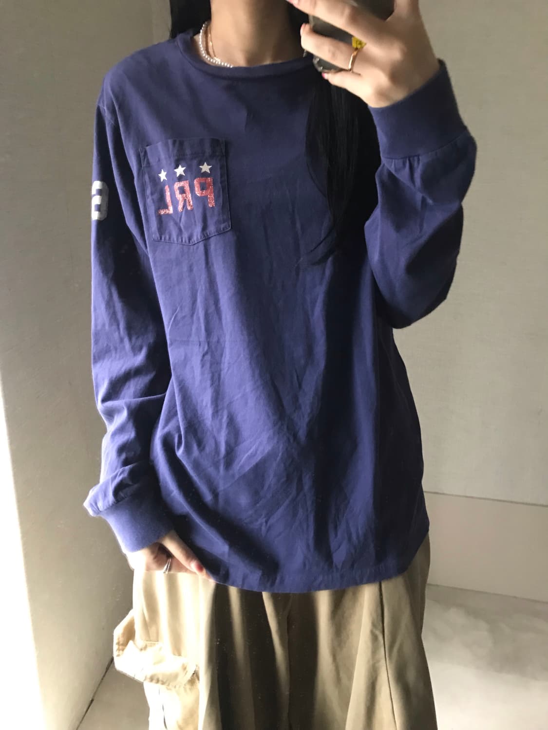 폴로 성조기 롱슬리브 상품이미지1