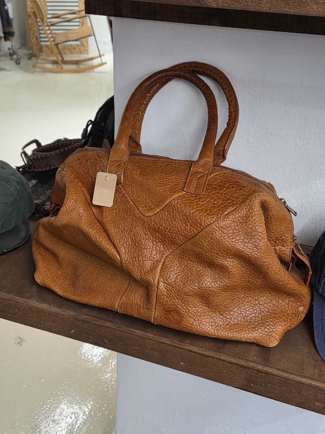 90-00s YSL 입생로랑 Italy 레더 백 상품이미지4