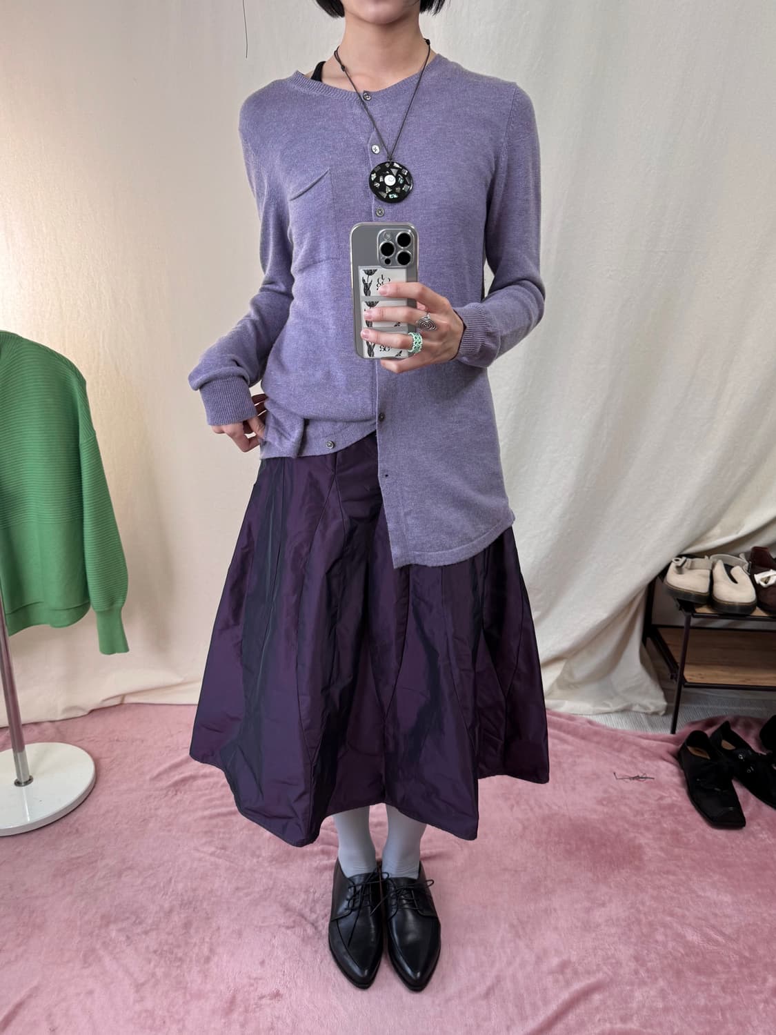 Margaret Howell 캐시미어 블렌드 루즈핏 가디건 상품이미지2