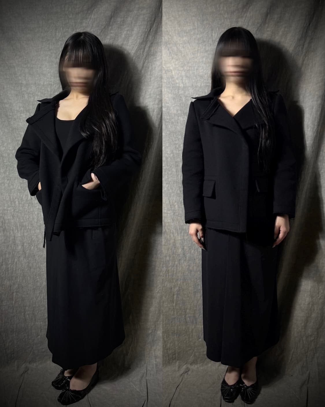 요지야마모토 뿌르옴므 울 숏 코트 상품이미지1