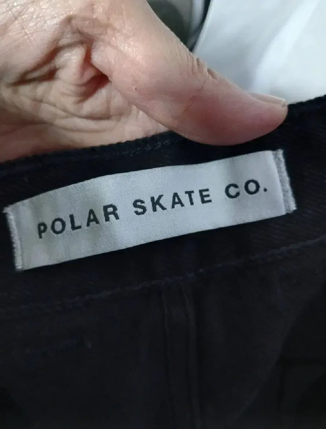  POLAR 스케이트 실버 블랙 데님 팬츠 상품이미지8