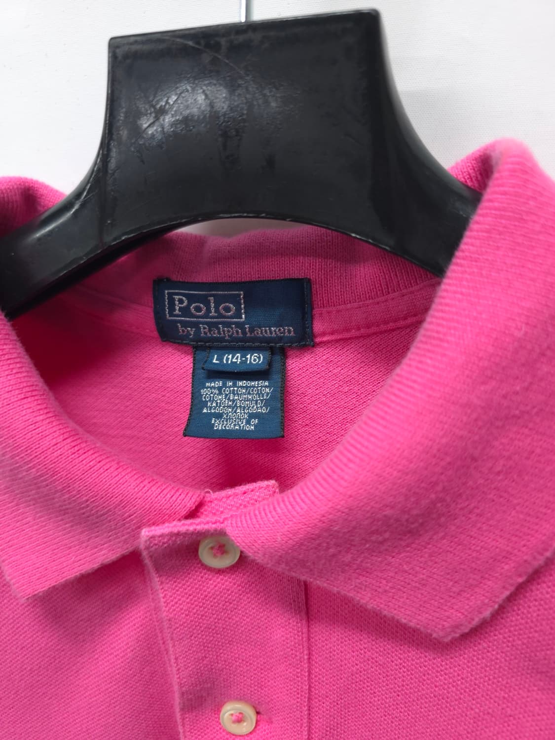 폴로랄프로렌 포니자수 핑크 카라티 (여성55~66) 상품이미지3