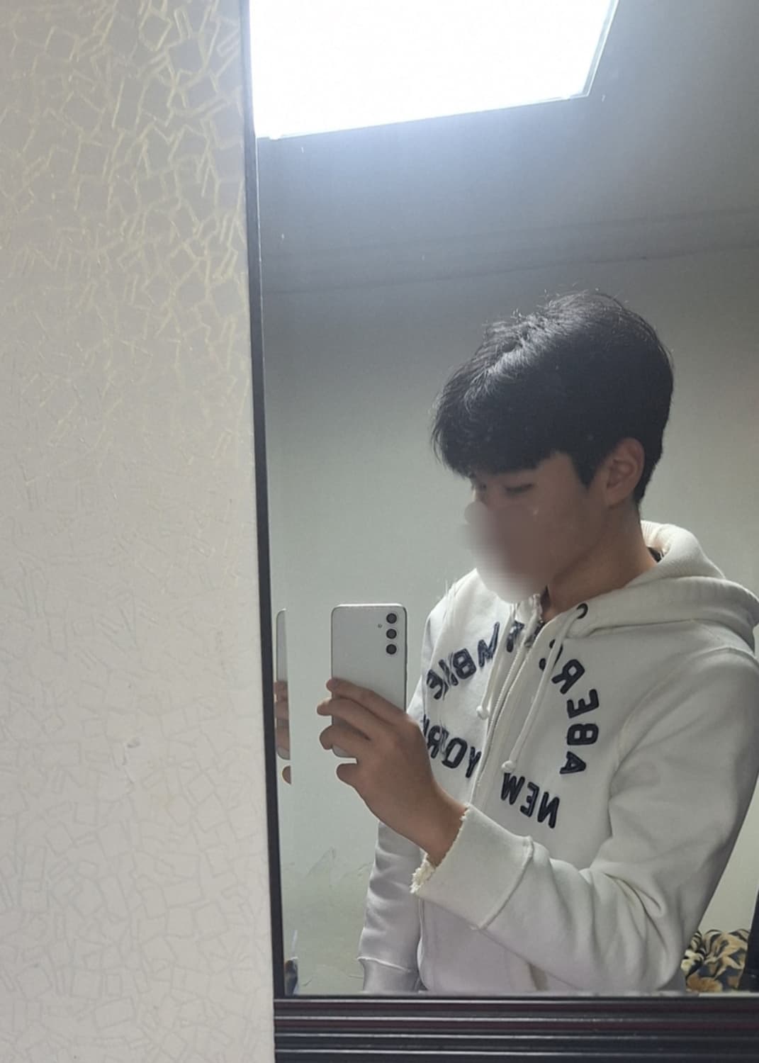 아베크롬비 화이트 후드집업 상품이미지1