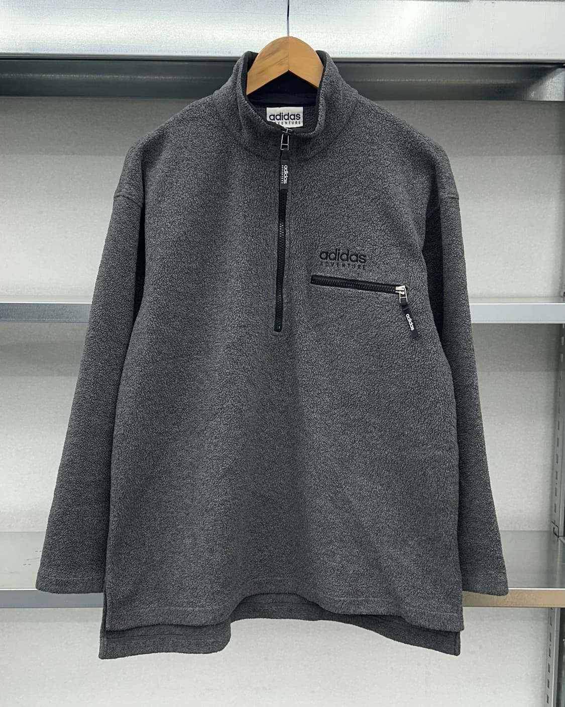 (M~L)80~90'S 아디다스 반집업 후리스-M1188 상품이미지1