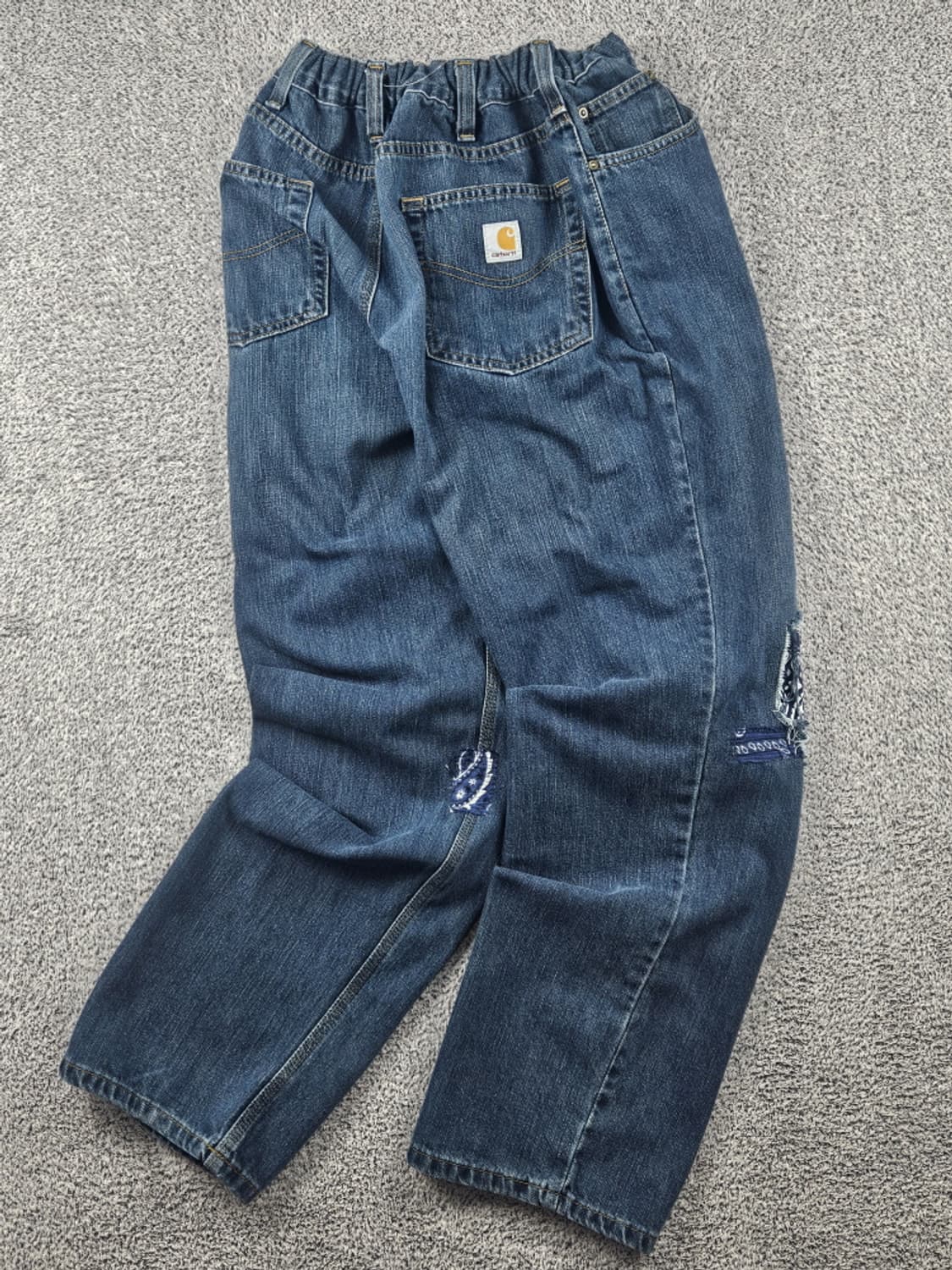 칼하트 밴딩 리페어 커스텀 데님 워크 팬츠 ( 38X32 )/ 10642 상품이미지2