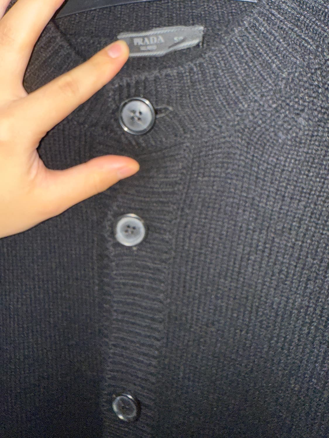 [50] 프라다 캐시미어 니트 블랙 상품이미지9