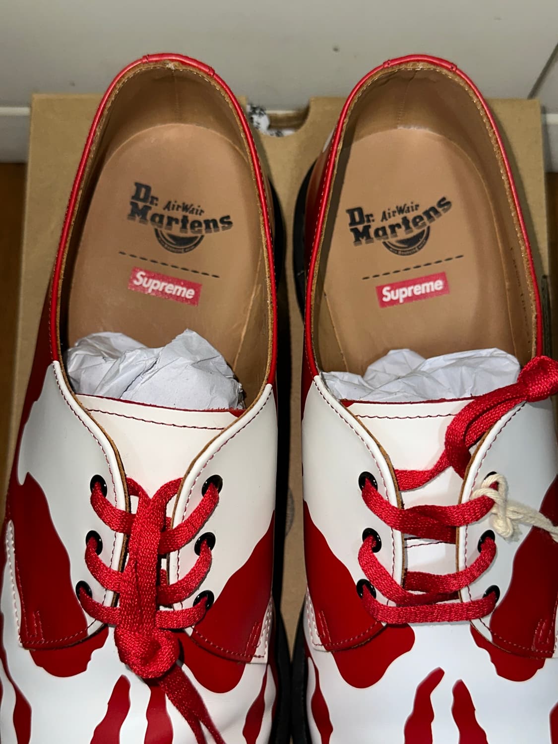 닥터마틴 슈프림 1461 3-Eye 로퍼 레드 상품이미지3