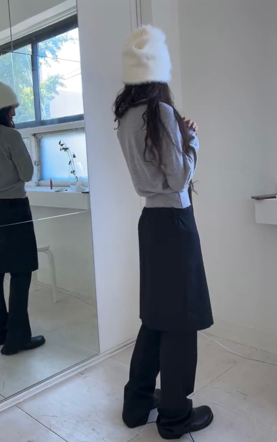 샵페어리classic layered skirt+pants 레이어드치마바지 상품이미지3