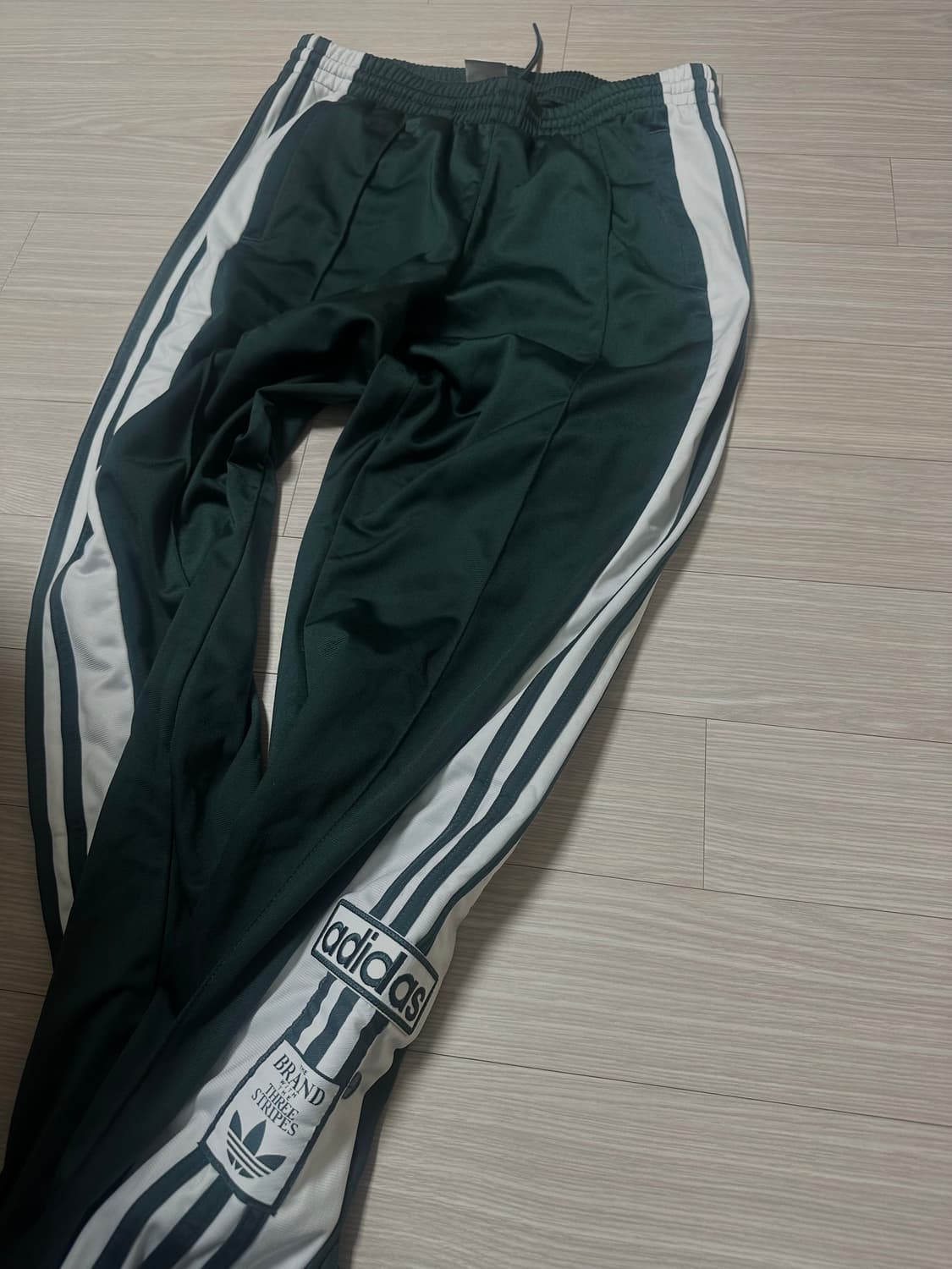 아디다스 아디브레이크 카키 트랙팬츠 와이드 빈티지 파이어버드 y2k 상품이미지1