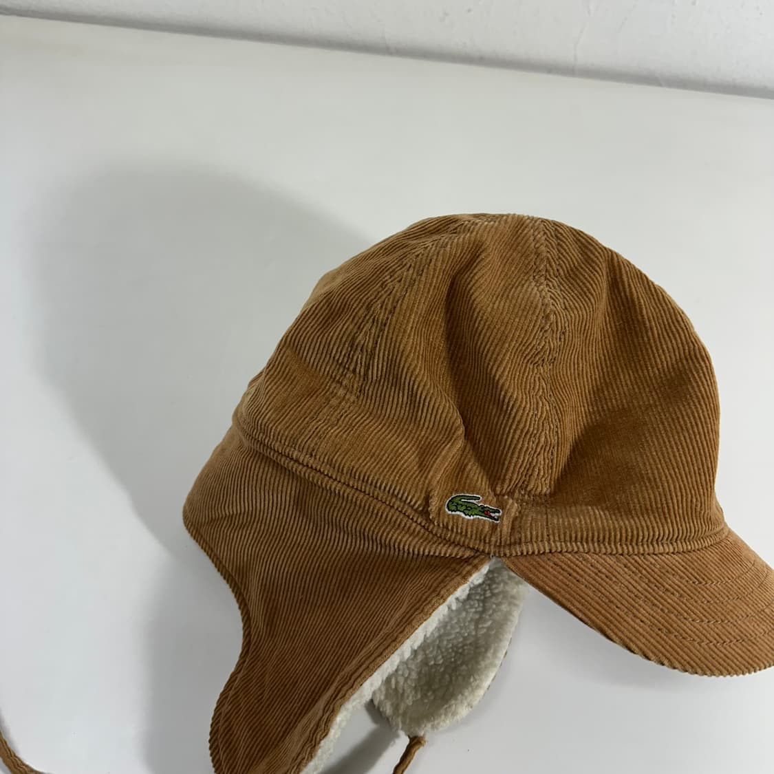 M 57CM 라코스테 코듀로이 군밤모자 트루퍼햇  상품이미지1
