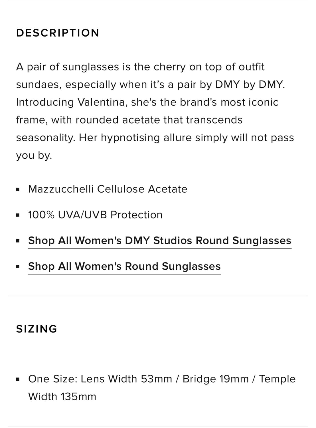 DMY Valentina Sunglasses (Black) 발렌티나 상품이미지5