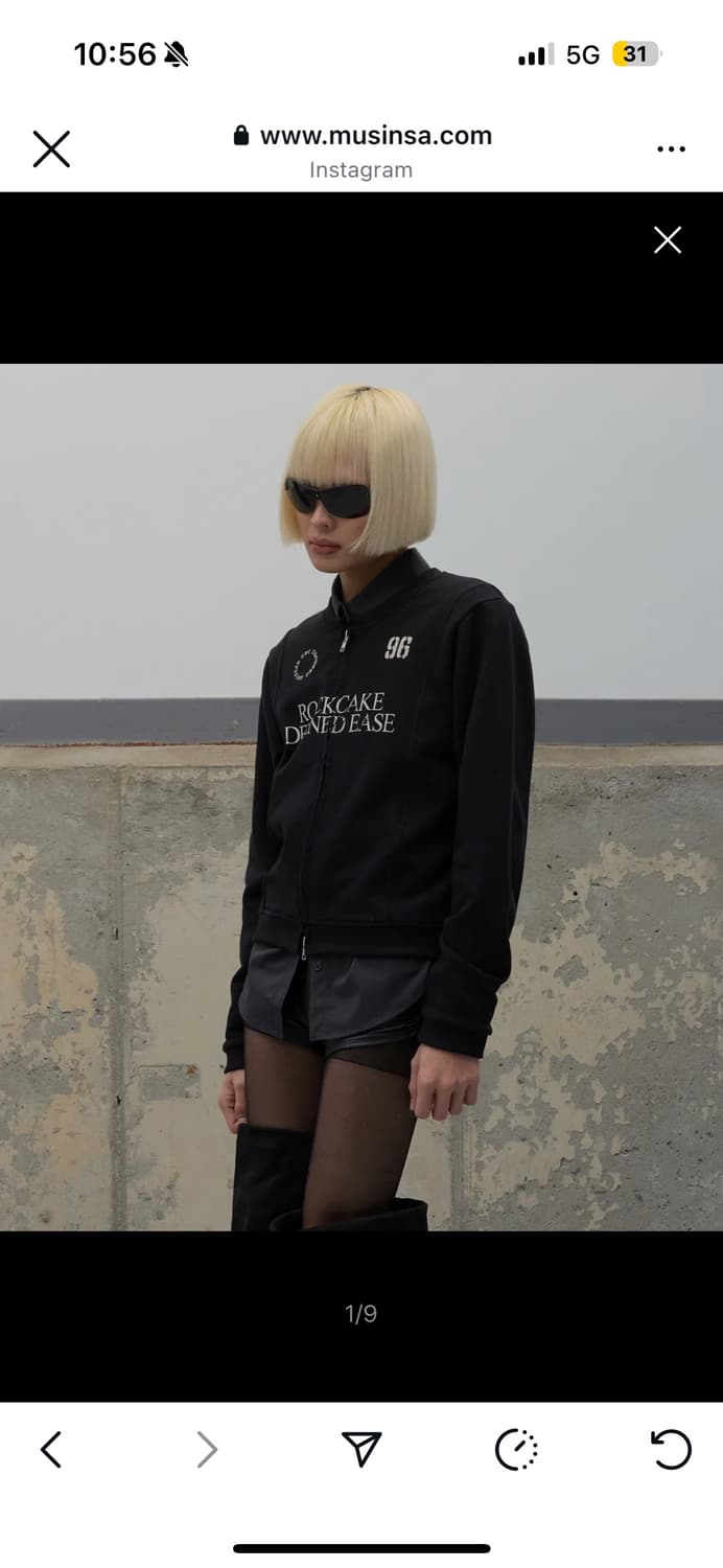 락케이크 Defined Zip Up Sweatshirt Black 상품이미지2