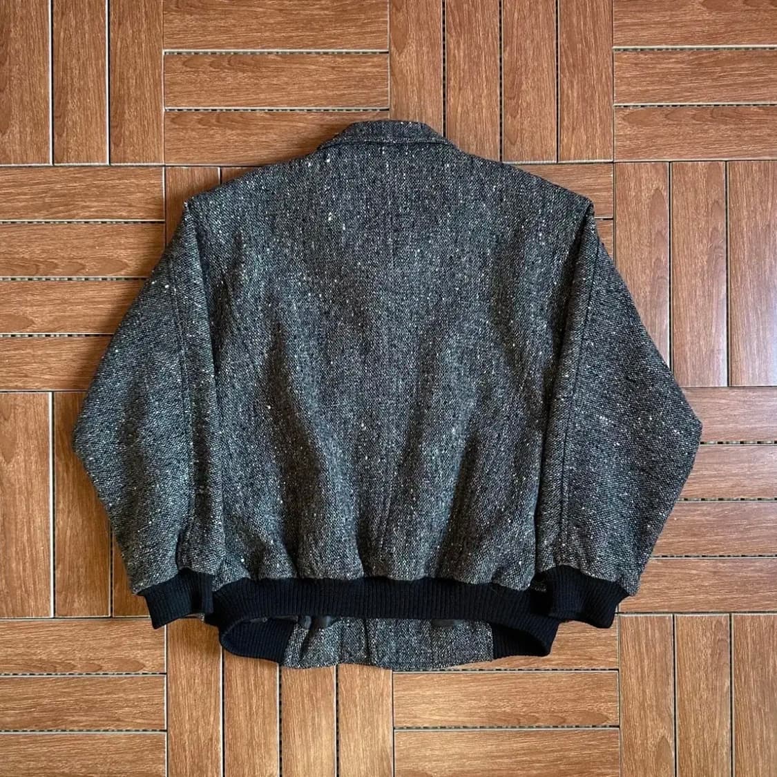 Poker face tweed wool bomber jacket 상품이미지2
