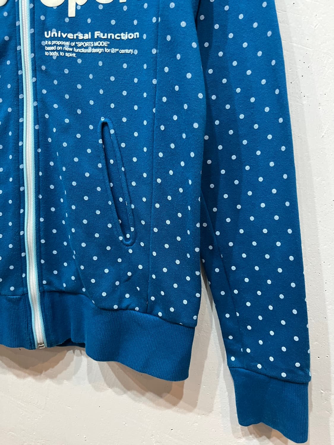 데상트 재팬 도트 땡떙이 스웻 트랙탑 져지 우먼즈 상품이미지3