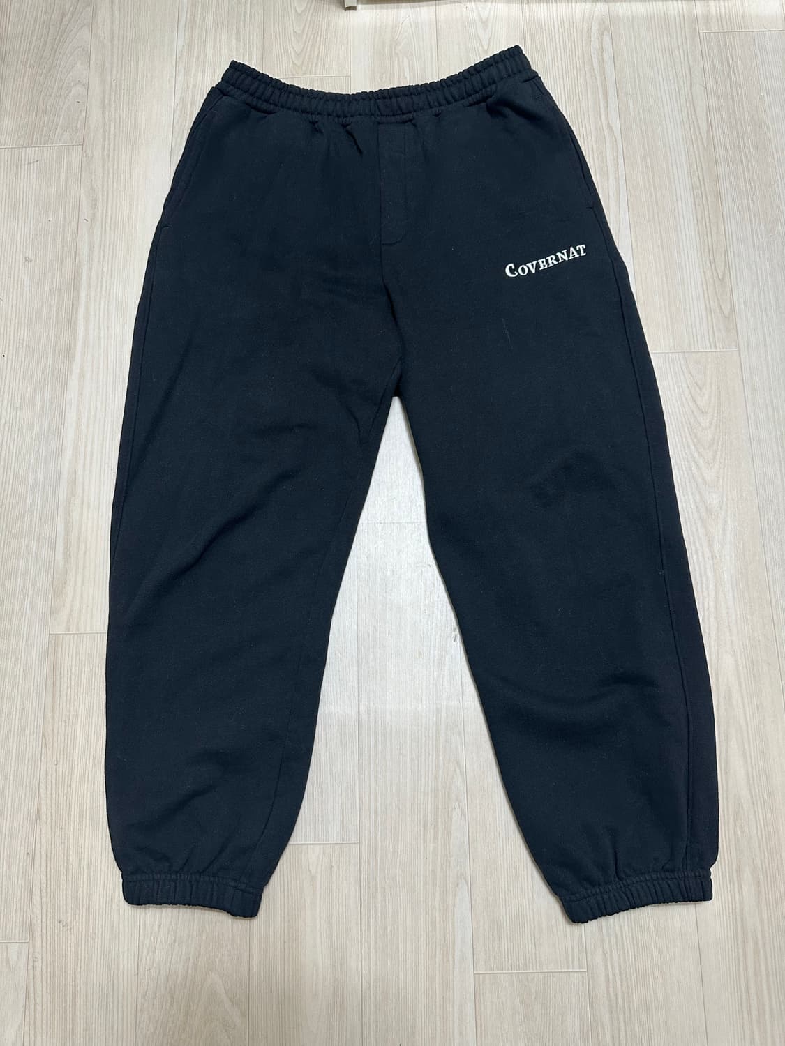 커버낫 어센틱 로고 스웻 조거팬츠 블랙 XL 상품이미지2