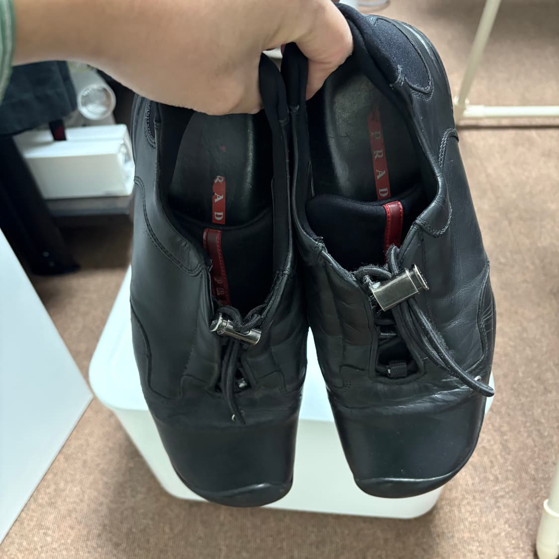 프라다 스포츠 스퀘어토 레이스업 슈즈 uk8 상품이미지4