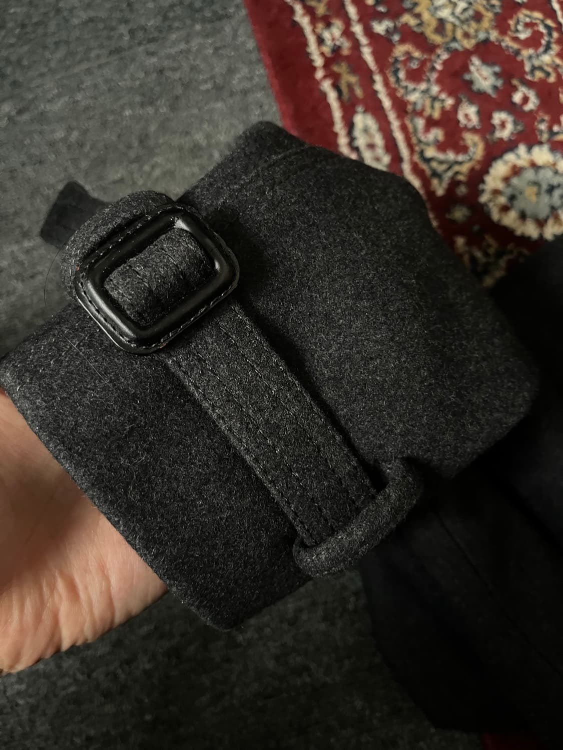 솔리드 옴므 우영미 더블 코트 차콜 상품이미지4