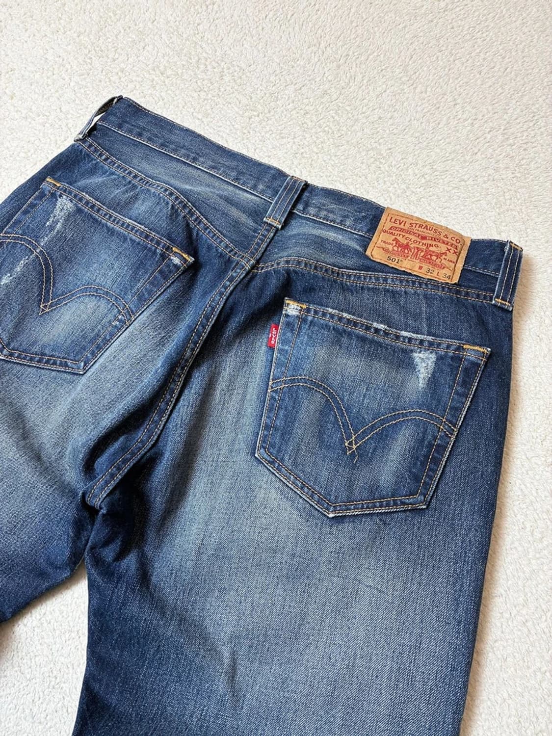리바이스 00s 501 페이딩 스트레이트 데님 팬츠 PN7825 상품이미지6