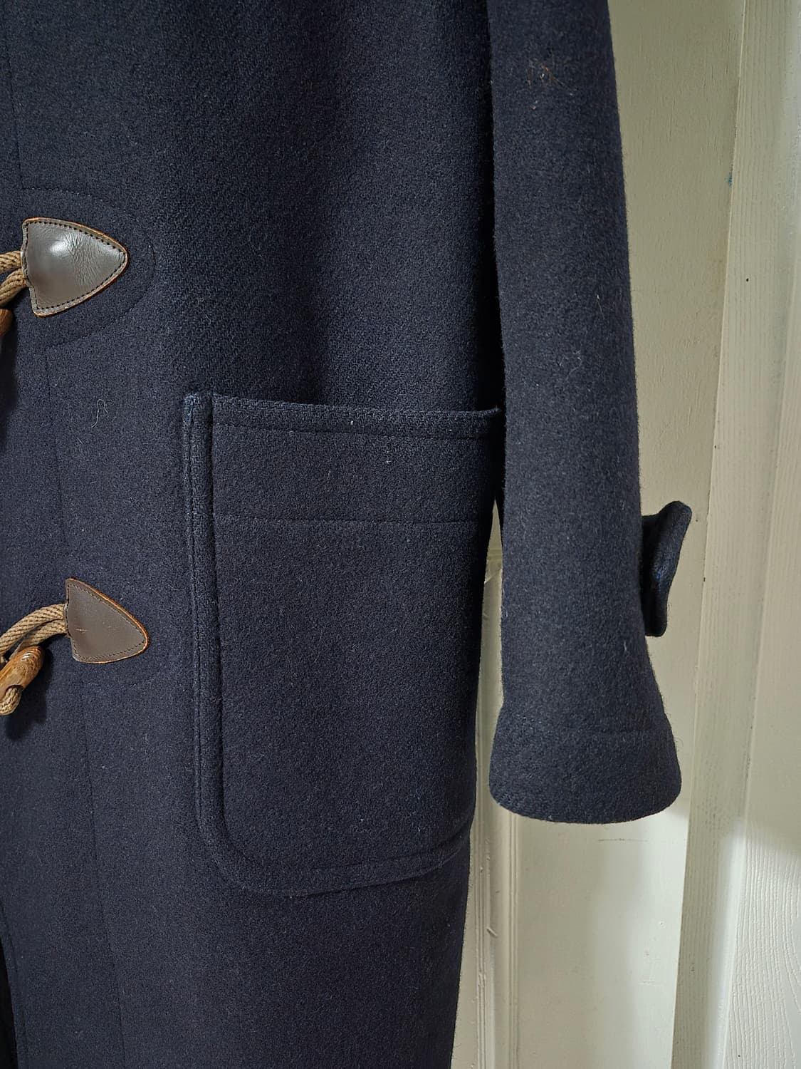 (L) van jac 반작 더플 코트 네이비 상품이미지4