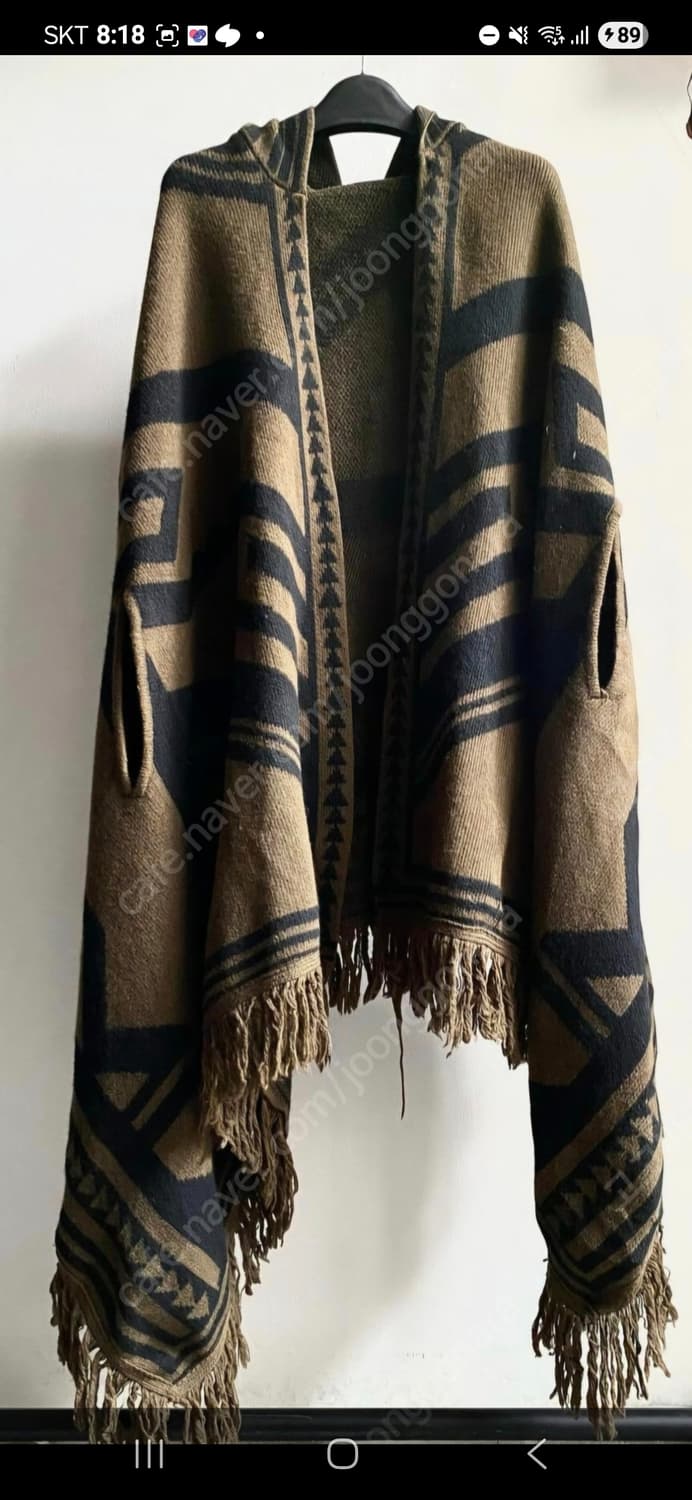 타임 니트 프린지 케이프 상품이미지2