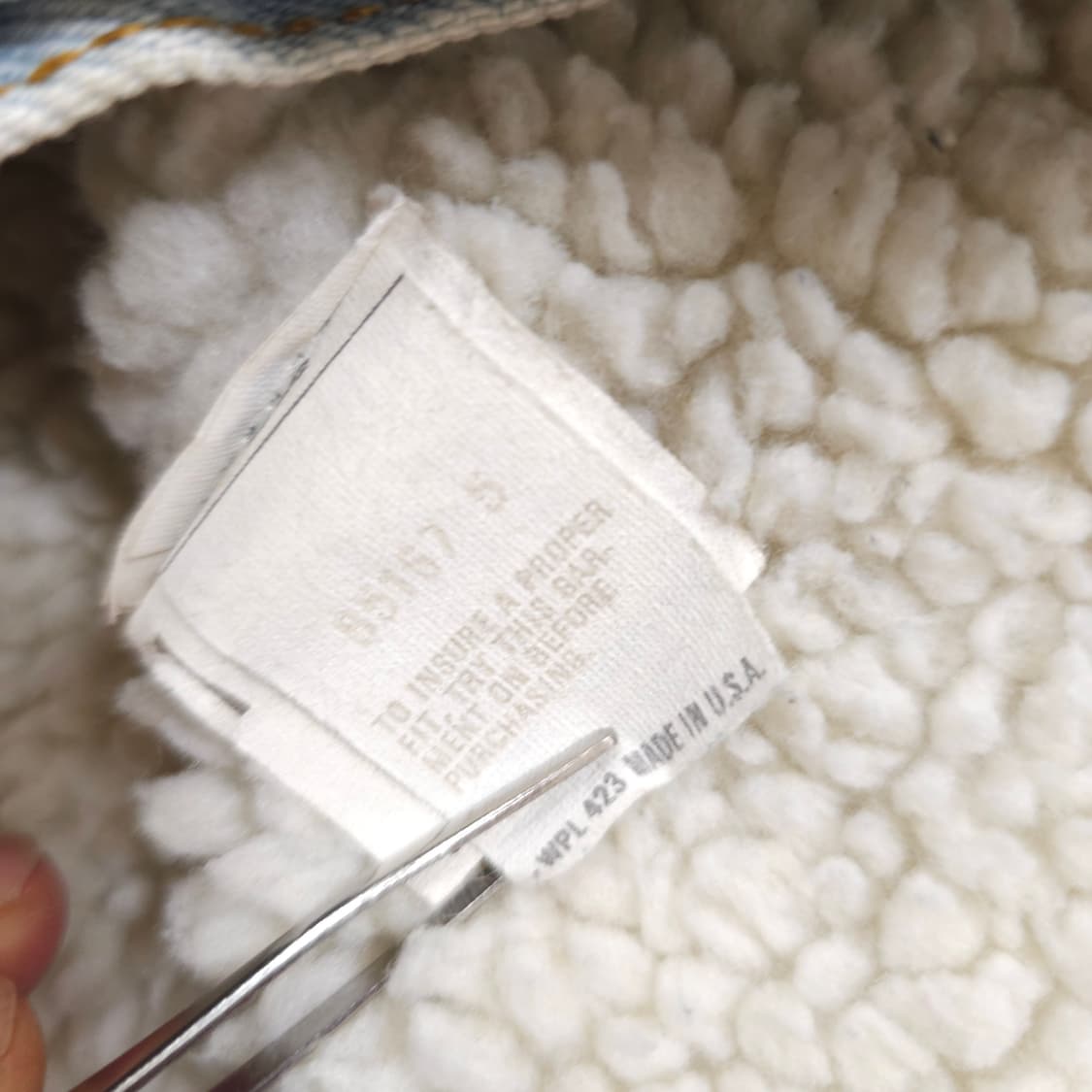 리바이스 80s USA 쉐르파 데님 자켓 상품이미지9