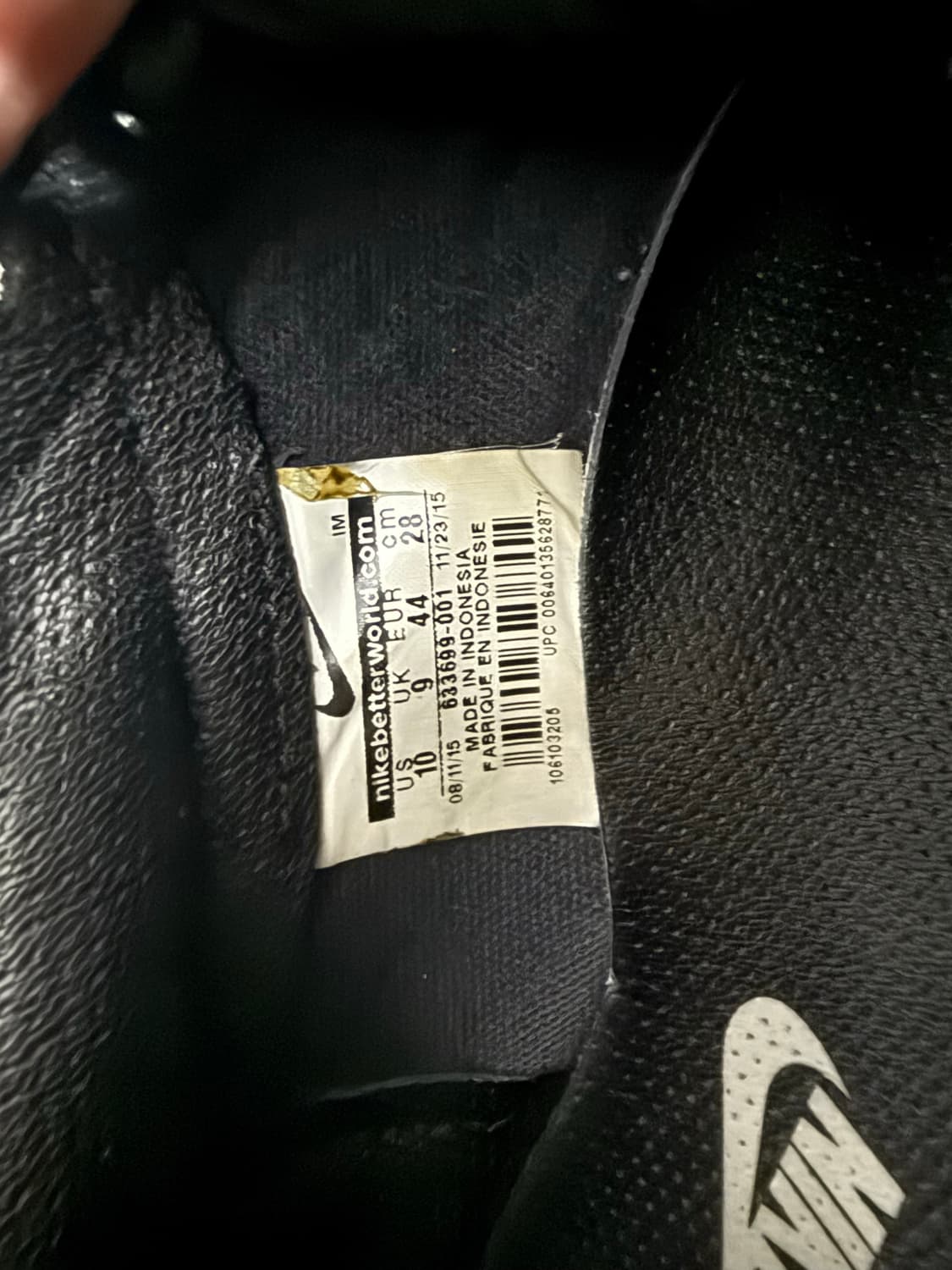 나이키 꼼데가르송블랙 신발 280 상품이미지3